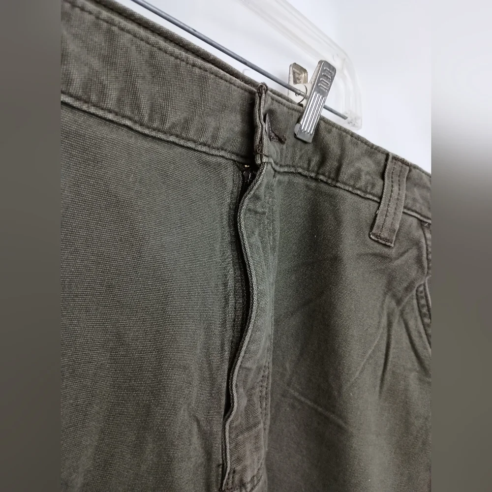 CARHARTT Green Cargo‎ Shorts Durable Relaxed Fit (#1,427)